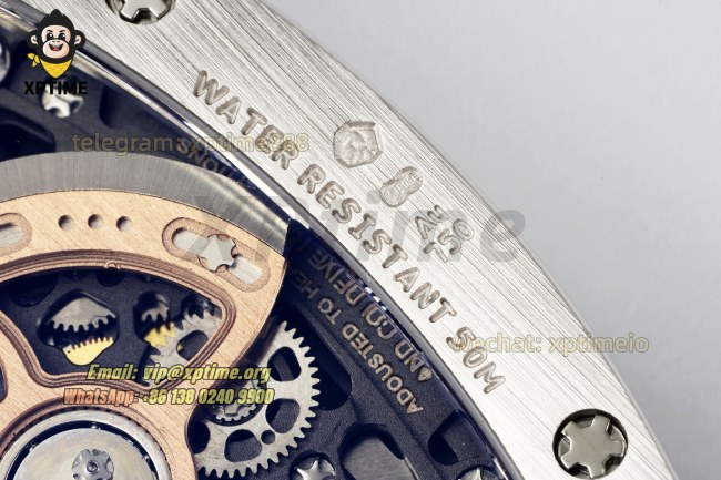RM07-01 Ladies 31.5mm ZF Black/Full Damond Sketelon on SS/RU Strap CRMA2 RM07-01 Ladies 31.5mm ZF Black/Full Damond Sketelon on SS/RU Strap CRMA2