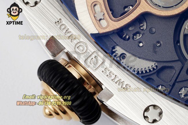RM07-01 Ladies 31.5mm ZF Red/Damond Sketelon on SS/RU Strap CRMA2 RM07-01 Ladies 31.5mm ZF Red/Damond Sketelon on SS/RU Strap CRMA2