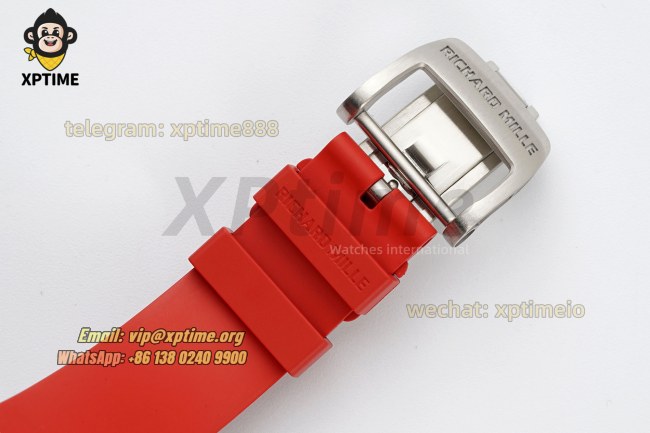 RM07-01 Ladies 31.5mm ZF Red/Damond Sketelon on SS/RU Strap CRMA2 RM07-01 Ladies 31.5mm ZF Red/Damond Sketelon on SS/RU Strap CRMA2