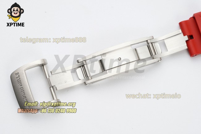 RM07-01 Ladies 31.5mm ZF Red/Damond Sketelon on SS/RU Strap CRMA2 RM07-01 Ladies 31.5mm ZF Red/Damond Sketelon on SS/RU Strap CRMA2