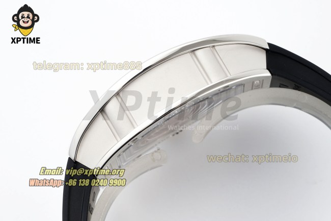 RM07-01 Ladies 31.5mm ZF Black/Damond Sketelon on SS/RU Strap CRMA2 RM07-01 Ladies 31.5mm ZF Black/Damond Sketelon on SS/RU Strap CRMA2