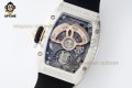 RM07-01 Ladies 31.5mm ZF Black/Full Damond Sketelon on SS/RU Strap CRMA2 RM07-01 Ladies 31.5mm ZF Black/Full Damond Sketelon on SS/RU Strap CRMA2