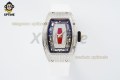 RM07-01 Ladies 31.5mm ZF Red/Damond Sketelon on SS/RU Strap CRMA2 RM07-01 Ladies 31.5mm ZF Red/Damond Sketelon on SS/RU Strap CRMA2