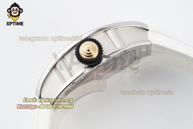 RM07-01 Ladies 31.5mm ZF Red/Damond Sketelon on SS/RU Strap CRMA2 RM07-01 Ladies 31.5mm ZF Red/Damond Sketelon on SS/RU Strap CRMA2