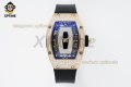 RM07-01 Ladies 31.5mm ZF RG Black/Full Damond Sketelon on RG/RU Strap CRMA2 RM07-01 Ladies 31.5mm ZF RG Black/Full Damond Sketelon on RG/RU Strap CRMA2
