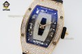 RM07-01 Ladies 31.5mm ZF RG Black/Full Damond Sketelon on RG/RU Strap CRMA2 RM07-01 Ladies 31.5mm ZF RG Black/Full Damond Sketelon on RG/RU Strap CRMA2