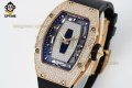 RM07-01 Ladies 31.5mm ZF RG Black/Full Damond Sketelon on RG/RU Strap CRMA2 RM07-01 Ladies 31.5mm ZF RG Black/Full Damond Sketelon on RG/RU Strap CRMA2