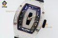 RM07-01 Ladies 31.5mm ZF RG Black/Full Damond Sketelon on SS/RU Strap CRMA2 RM07-01 Ladies 31.5mm ZF RG Black/Full Damond Sketelon on SS/RU Strap CRMA2
