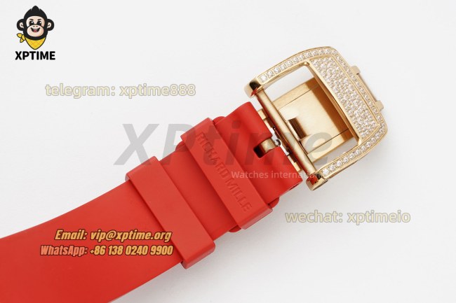 RM07-01 Ladies 31.5mm ZF RG Red/Full Damond Sketelon on RG/RU Strap CRMA2 RM07-01 Ladies 31.5mm ZF RG Red/Full Damond Sketelon on RG/RU Strap CRMA2