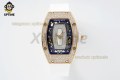 RM07-01 Ladies 31.5mm ZF RG White/Full Damond Sketelon on RG/RU Strap CRMA2 RM07-01 Ladies 31.5mm ZF RG White/Full Damond Sketelon on RG/RU Strap CRMA2
