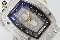 RM07-01 Ladies 31.5mm ZF RG White/Full Damond Sketelon on SS/RU Strap CRMA2 RM07-01 Ladies 31.5mm ZF RG White/Full Damond Sketelon on SS/RU Strap CRMA2