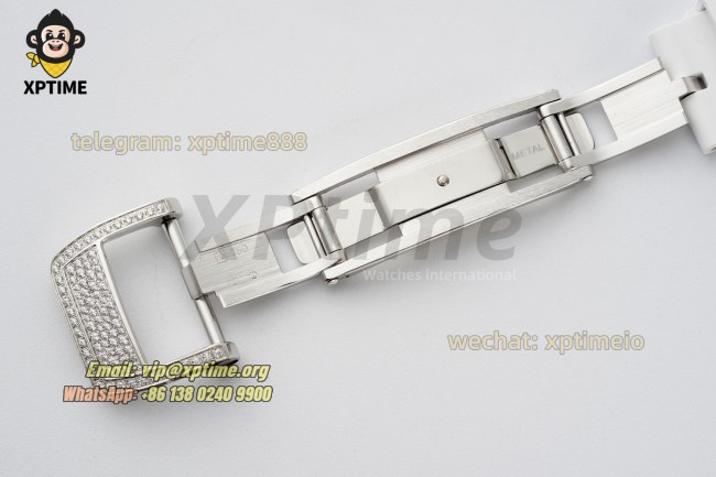 RM07-01 Ladies 31.5mm ZF RG White/Full Damond Sketelon on SS/RU Strap CRMA2 RM07-01 Ladies 31.5mm ZF RG White/Full Damond Sketelon on SS/RU Strap CRMA2