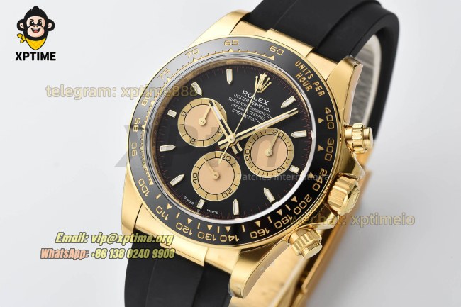 Daytona 126518 40mm VSF Black YG/Stick on YG/RU Strap DD4131 Super Clone (Weighted) Daytona 126518 40mm VSF Black YG/Stick on YG/RU Strap DD4131 Super Clone (Weighted)