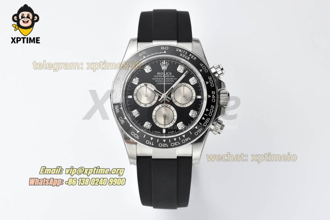 Daytona 126519 40mm VSF Black Gray/Diamond on SS/RU Strap DD4131 Super Clone (Weight) Daytona 126519 40mm VSF Black Gray/Diamond on SS/RU Strap DD4131 Super Clone (Weight)