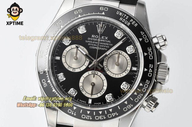 Daytona 126519 40mm VSF Black Gray/Diamond on SS/RU Strap DD4131 Super Clone (Weight) Daytona 126519 40mm VSF Black Gray/Diamond on SS/RU Strap DD4131 Super Clone (Weight)