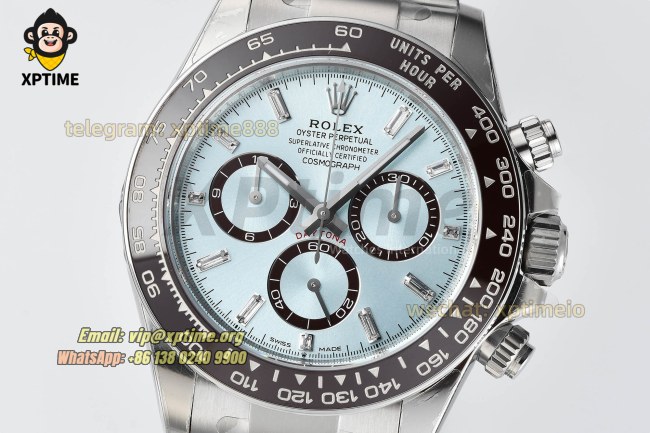 Daytona 126506 40mm VSF Ice Blue/Diamond on SS/SS Bracelet DD4131 Super Clone (Weighted) Daytona 126506 40mm VSF Ice Blue/Diamond on SS/SS Bracelet DD4131 Super Clone (Weighted)