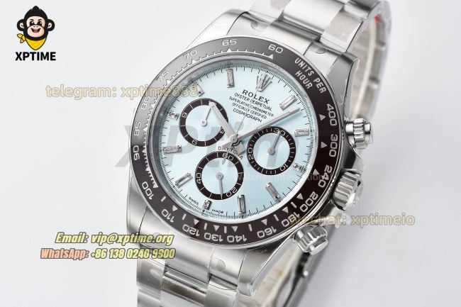 Daytona 126506 40mm VSF Ice Blue/Diamond on SS/SS Bracelet DD4131 Super Clone (Weighted) Daytona 126506 40mm VSF Ice Blue/Diamond on SS/SS Bracelet DD4131 Super Clone (Weighted)