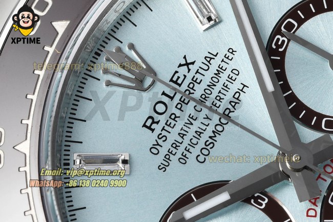 Daytona 126506 40mm VSF Ice Blue/Diamond on SS/SS Bracelet DD4131 Super Clone (Weighted) Daytona 126506 40mm VSF Ice Blue/Diamond on SS/SS Bracelet DD4131 Super Clone (Weighted)