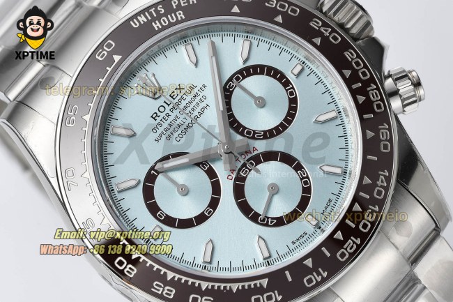 Daytona 126506 40mm VSF Ice Blue/Stick on SS/SS Bracelet DD4131 Super Clone (Weighted) Daytona 126506 40mm VSF Ice Blue/Stick on SS/SS Bracelet DD4131 Super Clone (Weighted)