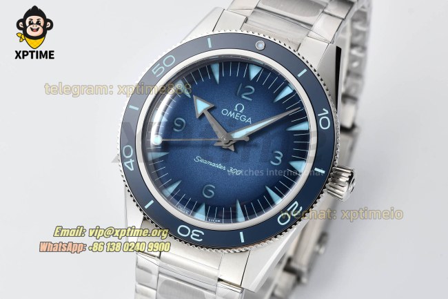 Seamaster 300M 41mm VSF Blue/Numeral on SS/SS Bracelet A8912 Super Clone Seamaster 300M 41mm VSF Blue/Numeral on SS/SS Bracelet A8912 Super Clone