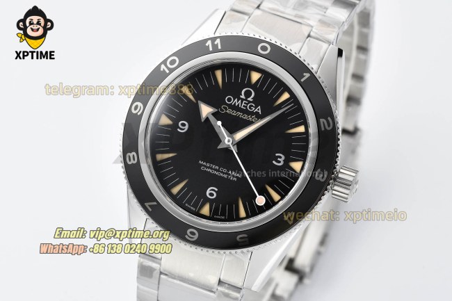 Seamaster 007 41mm VSF Black/Arrow & Numeral on SS/SS Bracelet A8400 Super Clone Seamaster 007 41mm VSF Black/Arrow & Numeral on SS/SS Bracelet A8400 Super Clone