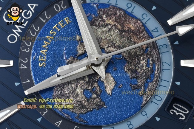Aqua Terral 150M Worldtimer 43mm VSF Dark Blue/Stick on SS/SS Bracelet A8938 Super Clone Aqua Terral 150M Worldtimer 43mm VSF Dark Blue/Stick on SS/SS Bracelet A8938 Super Clone