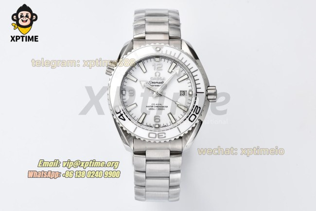 Planet Ocean 600M 39.5mm VSF White/Stick on SS/SS Bracelet A8800 Super Clone Planet Ocean 600M 39.5mm VSF White/Stick on SS/SS Bracelet A8800 Super Clone