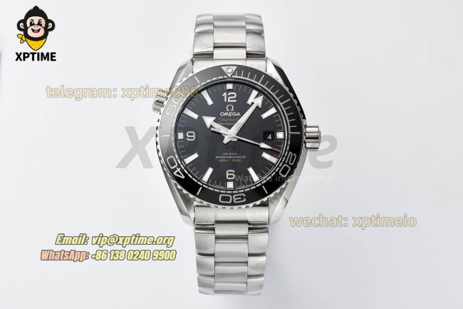 Planet Ocean 600M 43.5mm VSF Black/Stick Numerals on SS/SS Bracelet A8900 Super Clone Planet Ocean 600M 43.5mm VSF Black/Stick Numerals on SS/SS Bracelet A8900 Super Clone
