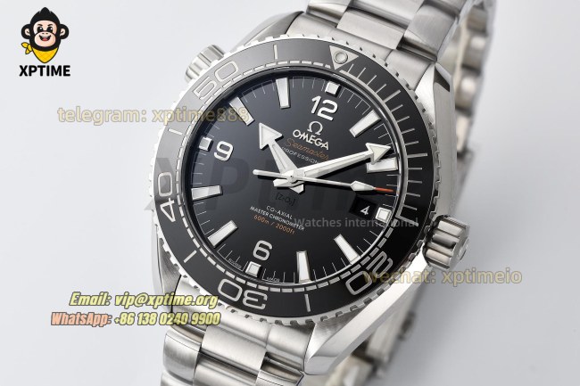 Planet Ocean 600M 43.5mm VSF Black/Stick Numerals on SS/SS Bracelet A8900 Super Clone Planet Ocean 600M 43.5mm VSF Black/Stick Numerals on SS/SS Bracelet A8900 Super Clone