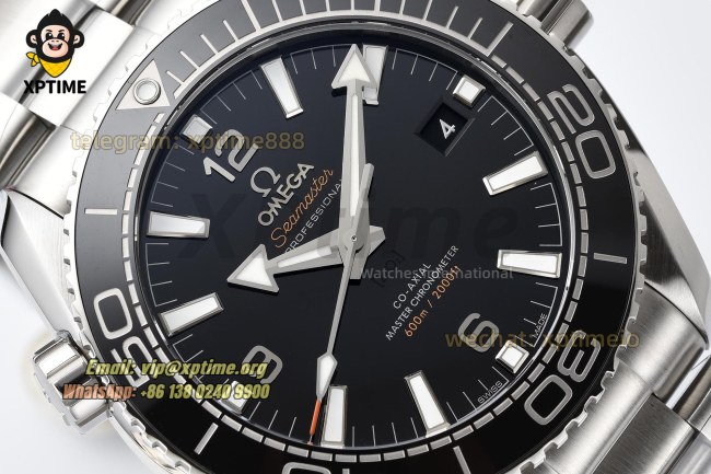 Planet Ocean 600M 43.5mm VSF Black/Stick Numerals on SS/SS Bracelet A8900 Super Clone Planet Ocean 600M 43.5mm VSF Black/Stick Numerals on SS/SS Bracelet A8900 Super Clone