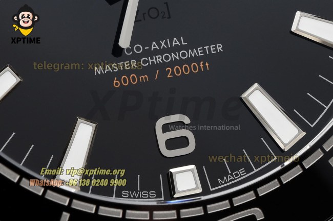 Planet Ocean 600M 43.5mm VSF Black/Stick Numerals on SS/SS Bracelet A8900 Super Clone Planet Ocean 600M 43.5mm VSF Black/Stick Numerals on SS/SS Bracelet A8900 Super Clone