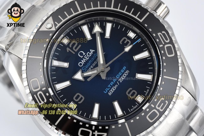 Planet Ocean Ultra Deep 45.5mm VSF Blue/Stick on SS/SS Bracelet A8912 Super Clone Planet Ocean Ultra Deep 45.5mm VSF Blue/Stick on SS/SS Bracelet A8912 Super Clone