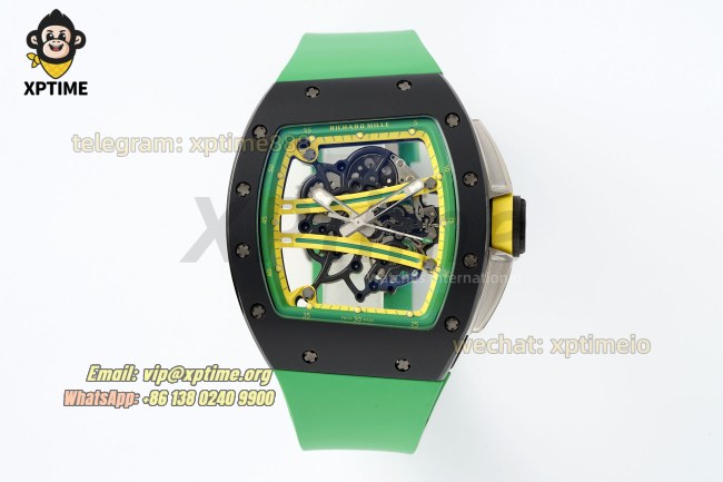 RM61-01 43mm APSF Sketelon/Green on CER/RU Strap RMUL2 RM61-01 43mm APSF Sketelon/Green on CER/RU Strap RMUL2