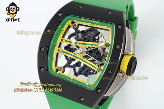 RM61-01 43mm APSF Sketelon/Green on CER/RU Strap RMUL2 RM61-01 43mm APSF Sketelon/Green on CER/RU Strap RMUL2
