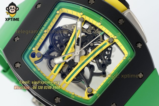 RM61-01 43mm APSF Sketelon/Green on CER/RU Strap RMUL2 RM61-01 43mm APSF Sketelon/Green on CER/RU Strap RMUL2