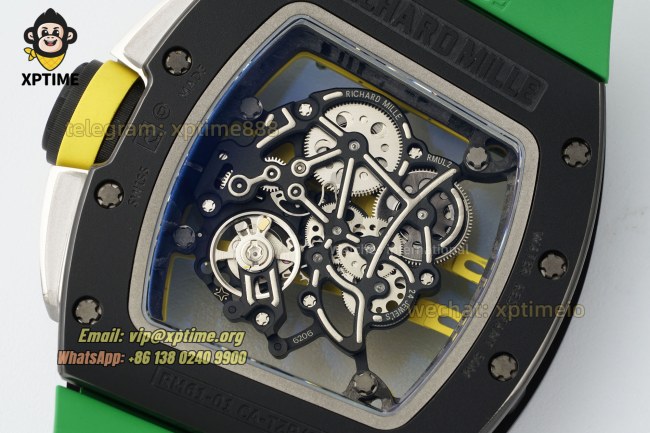 RM61-01 43mm APSF Sketelon/Green on CER/RU Strap RMUL2 RM61-01 43mm APSF Sketelon/Green on CER/RU Strap RMUL2